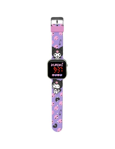 Reloj cuad digital led Kuromi Hello Kitty