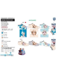 Calcetines Frozen Pack de 3 UE0619 V21 2