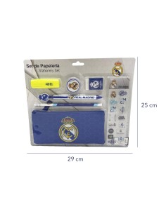 Set de papelería Madrid con pegatinas 2