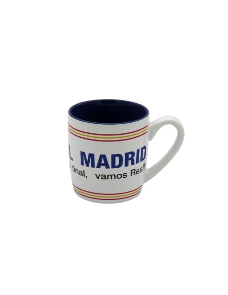 Taza Real Madrid 380ml cerámica azul bicolor en caja