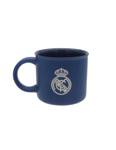 Taza Real Madrid Jumbo 430ml cerámica azul grabada en caja