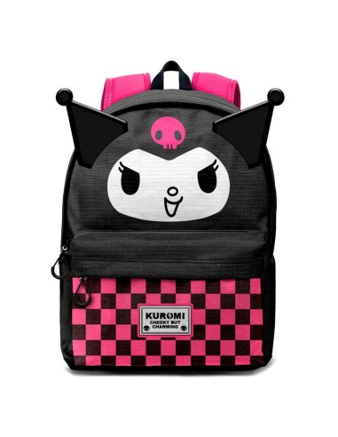 Mochila 44cm Kuromi Hello Kitty 