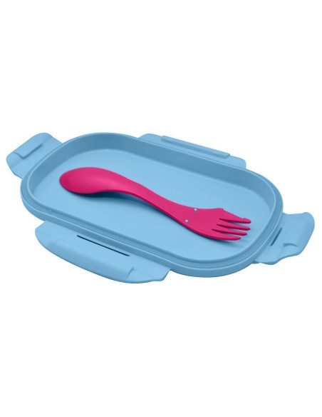 Sandwichera rectangular con cubierto de Patrulla canina