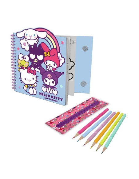 Cuaderno actividades + estuche removible Hello Kitty and Friends
