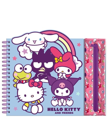 Cuaderno actividades + estuche removible Hello Kitty and Friends