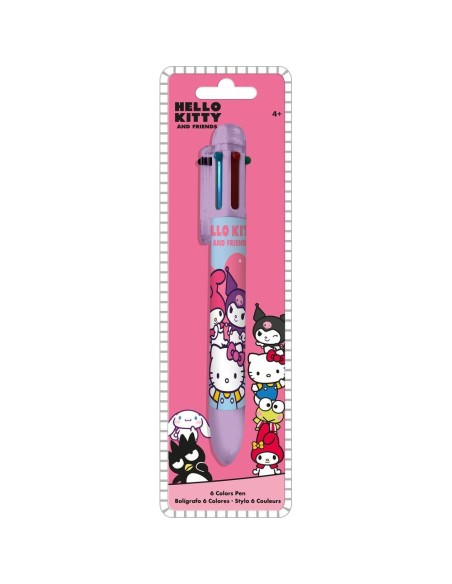 Boligrafo 6 colores Hello Kitty and Friends