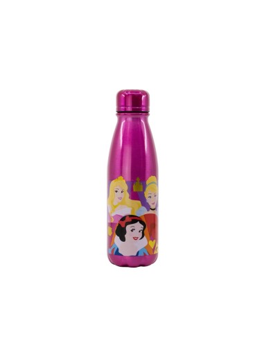 Botella aluminio 600ml Princesas