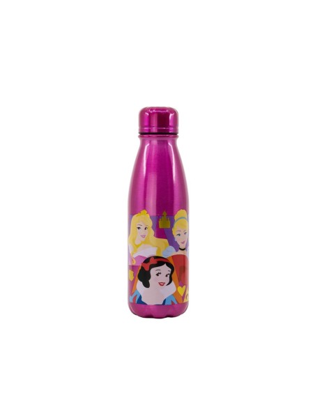 Botella aluminio 600ml Princesas