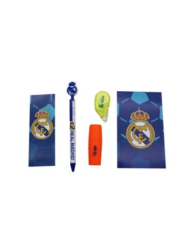 Set papeleria Real Madrid con Block de Notas