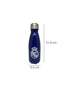 Botella Cantimplora azul Acero Inoxidable Real Madrid 550ml.