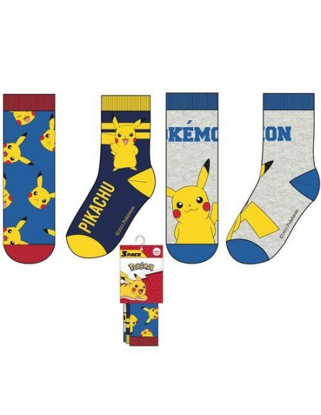 Calcetínes Pokemon Pack de 3 HU5725