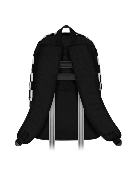 Mochila 44cm Kuromi cuadrados Hello Kitty adaptable