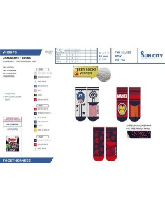 Calcetínes antideslizantes (un par) Vengadores VH0676 2