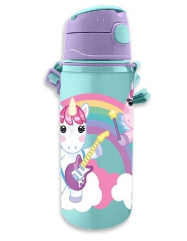 Cantimplora aluminio 600ml asa Unicornios Sweet...