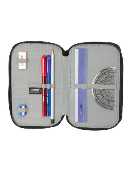 Plumier triple Minecraft 37pzs