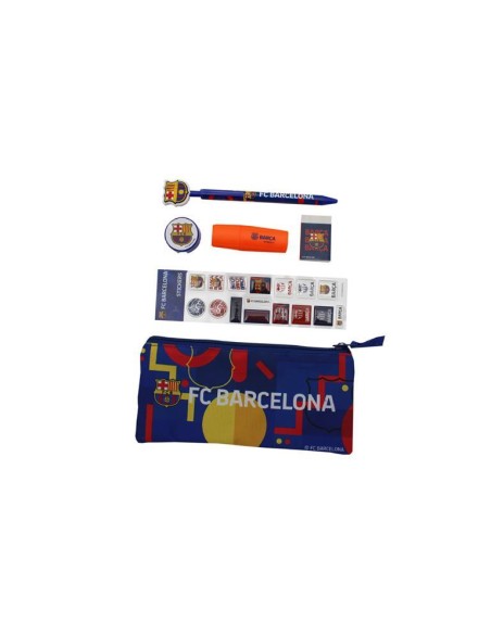 Set de papelería FC Barcelona con pegatinas