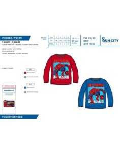 Camiseta ml Spiderman VH1060 i22 2