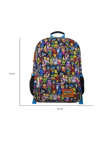 Mochila 42cm Stumble guys adaptable