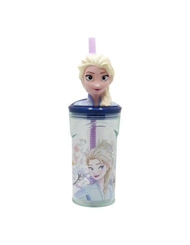 Vaso figurita 3d 360ml Frozen
