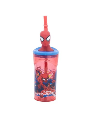 Vaso figurita 3d 360ml Spiderman