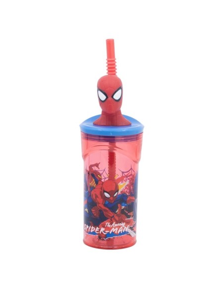 Vaso figurita 3d 360ml Spiderman
