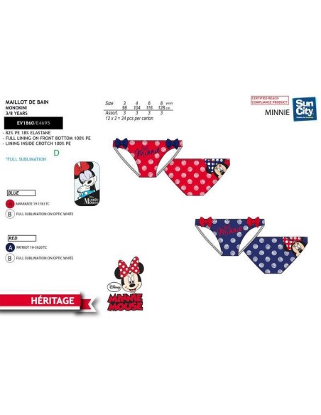 Culetin niña Minnie Mouse EV1860 v22