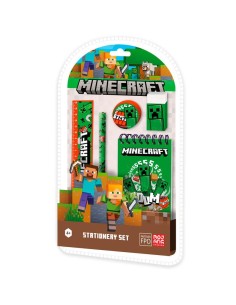Set papeleria Minecraft 5 pzas