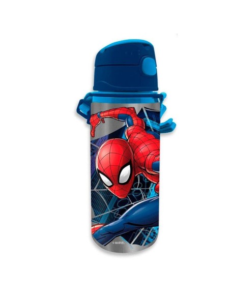 Cantimplora aluminio 600ml asa Spiderman SP50073
