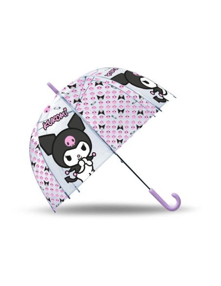 Paraguas Kuromi Manual Infantil Transp. Burbuja 46CM