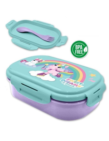 Sandwichera rectangular con cubierto de Sweet dreams & Friends KL11515