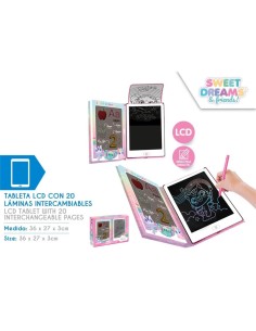 Tableta LCD con 20 láminas intercambuables