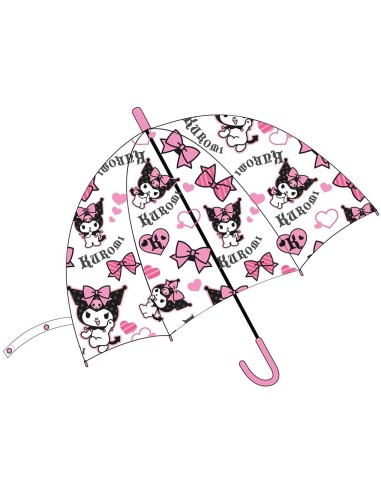 Paraguas Kuromi burbuja 48cm 