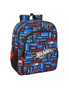 Mochila 38cm Hot Wheels adaptable a carro