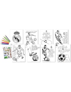 Set colorear + pegatinas Real Madrid 2