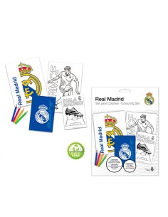 Set de Colorear con Cuaderno Real Madrid