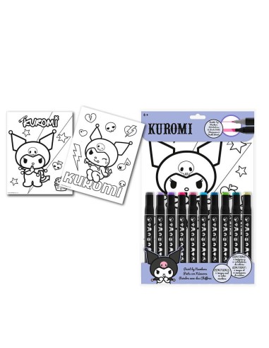 Set colorear numeros Kuromi Hello Kitty