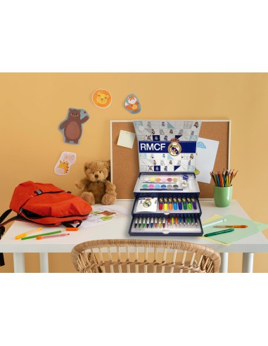 Maletin coloreable Real Madrid 44 piezas