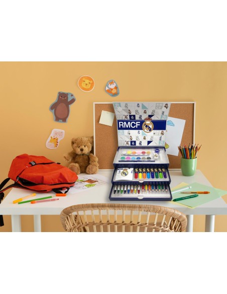 Maletin coloreable Real Madrid 44 piezas