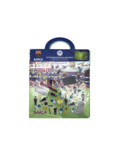 Set papelería pegatinas reutilizables FC Barcelona