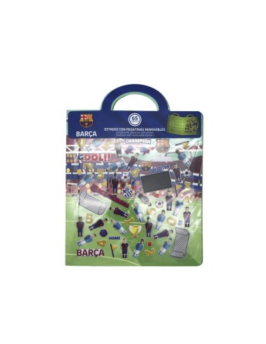 Set papelería pegatinas reutilizables FC Barcelona