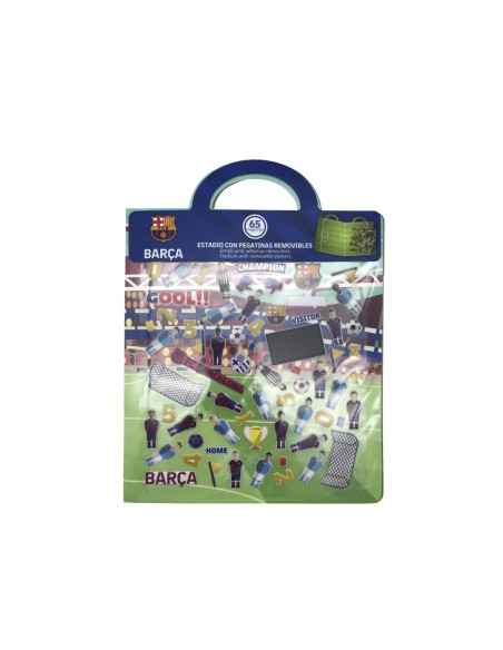 Set papelería pegatinas reutilizables FC Barcelona