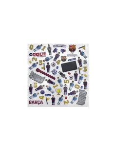 Set papelería pegatinas reutilizables FC Barcelona 2
