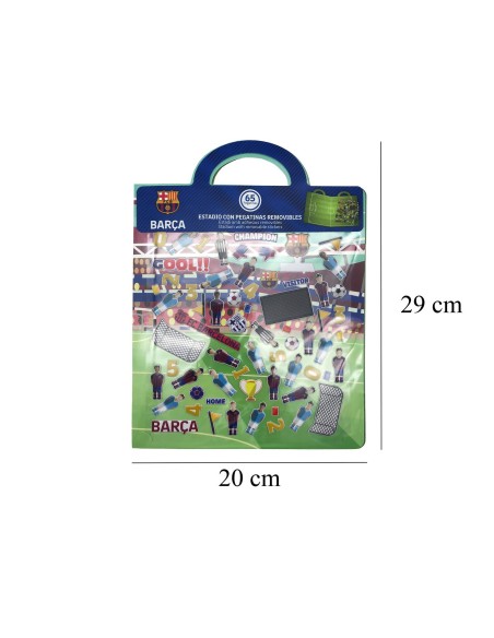 Set papelería pegatinas reutilizables FC Barcelona
