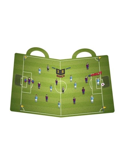 Set papelería pegatinas reutilizables FC Barcelona