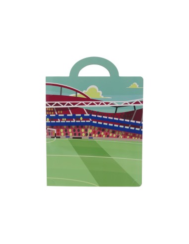 Set papelería pegatinas reutilizables FC Barcelona