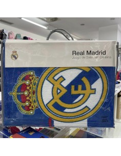 Juego sábanas coralina Real Madrid mod 2 cama de 90