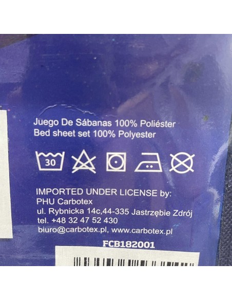 Juego sábanas coralina FC Barcelona mod 2 cama de 135